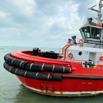 Cuscino ammortizzatore di gomma Tug Cylindrical Boat Fenders del bacino di assorbimento di alta energia