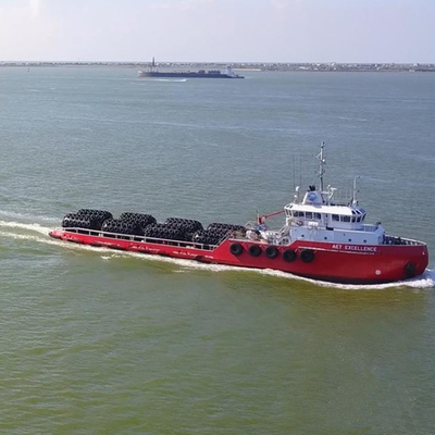Bacino standard 3.3*6.5M di ISO17357 Yokohama Marine Rubber Fenders 50kPa