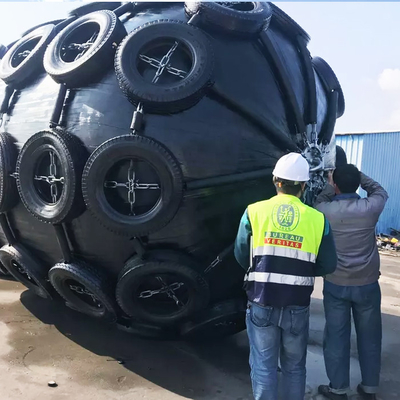 26 mette a strati i cuscini ammortizzatori del bacino galleggiante di 2.5M Yokohama Rubber Fender 50kPa