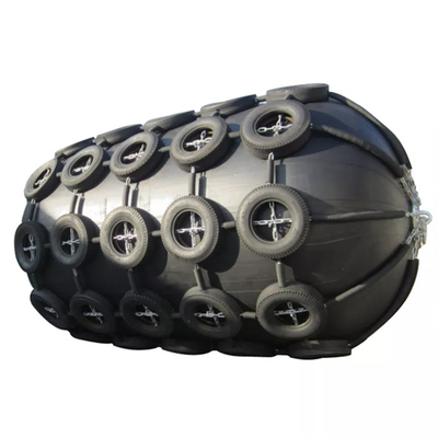 il bacino di 4.5*9.0M Pneumatic Rubber Fender STS ha montato i cuscini ammortizzatori 80kPa ISO17357-1: 2014