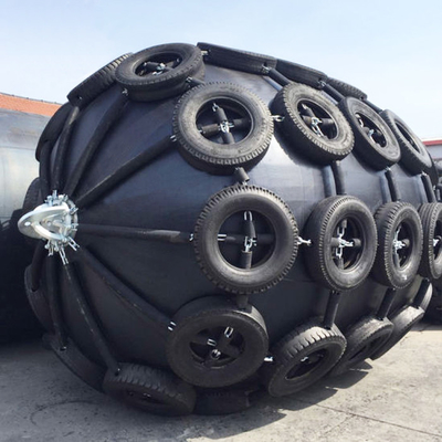 1.5*3.0M Pneumatic Rubber Fender ISO17357-1: 2014 50kPa Marine Floating For Davit