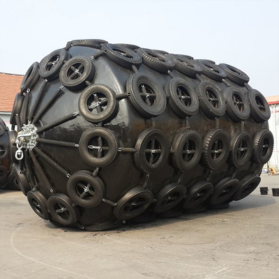 elasticità di 2.5*4.0M Foam Filled Marine Fenders Polyurethane Skin Safety
