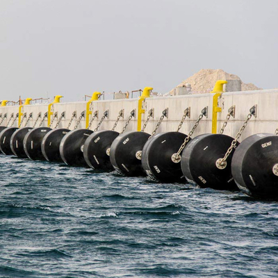 Cuscino ammortizzatore di galleggiamento 2.0*3.5M Marine Safety For Dock Port della schiuma della copertura del poliuretano
