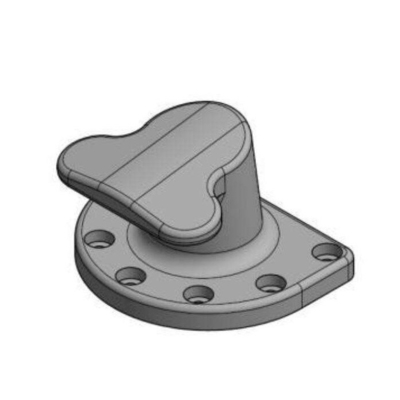 Bacino Pier Quay Tee Head Bollard che attracca Marine Cast Iron Qt 450