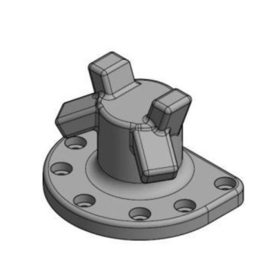 Bacino Pier Quay Tee Head Bollard che attracca Marine Cast Iron Qt 450