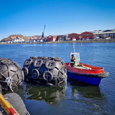 Alta compressione Marine Protection dell'alto di durevolezza cuscino ammortizzatore di gomma del bacino