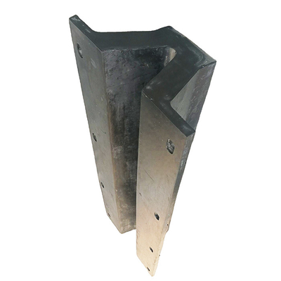 Fenders di gomma marine di gomma stampata colore nero Alta flessibilità