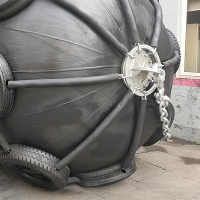 D1000 L1500 Fender di gomma pneumatica marina Pontoon Boia gonfiabile