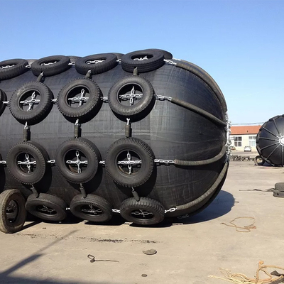D1000 L1500 Fender di gomma pneumatica marina Pontoon Boia gonfiabile