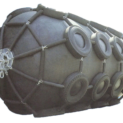 Flessibilità Fender marino pneumatico cilindrico / airbag Fender in gomma con resistenza alla trazione e bassa abrasione