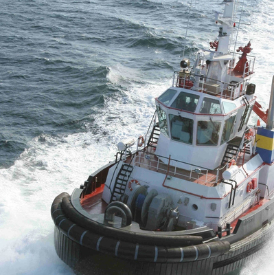 Fenders di rimorchiatori di gomma marine cilindrica Bumper con ABS Cert