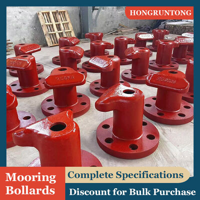 Bollard per banchina di facile installazione in acciaio di grado marino, lunga durata