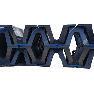 Fender di gomma ad arco Distribuzione uniforme della forza Basso mantenimento Alta resistenza alla compressione