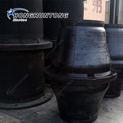 Fenders in gomma a cono con bassa pressione superficiale anti invecchiamento UV e facile installazione per banchine marine