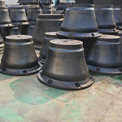 Fenders in gomma a cono con bassa pressione superficiale anti invecchiamento UV e facile installazione per banchine marine