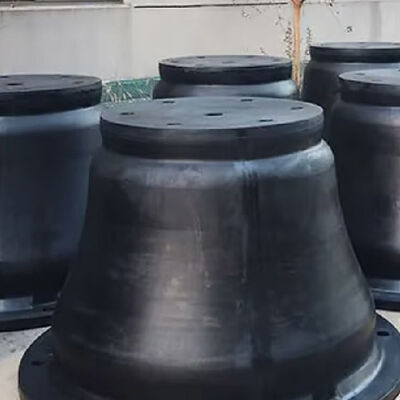 Flessibile compressione resistente alla nebbia di sale a basso costo di manutenzione Fenders in gomma a cono per banchine marine