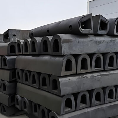 Paracolpi in gomma per banchine, parabordi a D, design con bulloni, struttura solida resistente alle intemperie