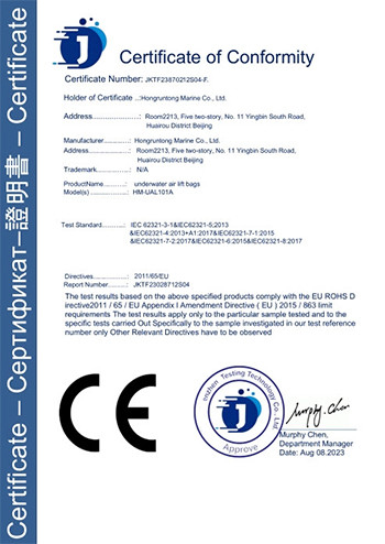 La CINA Hongruntong Marine Co., Ltd. Certificazioni